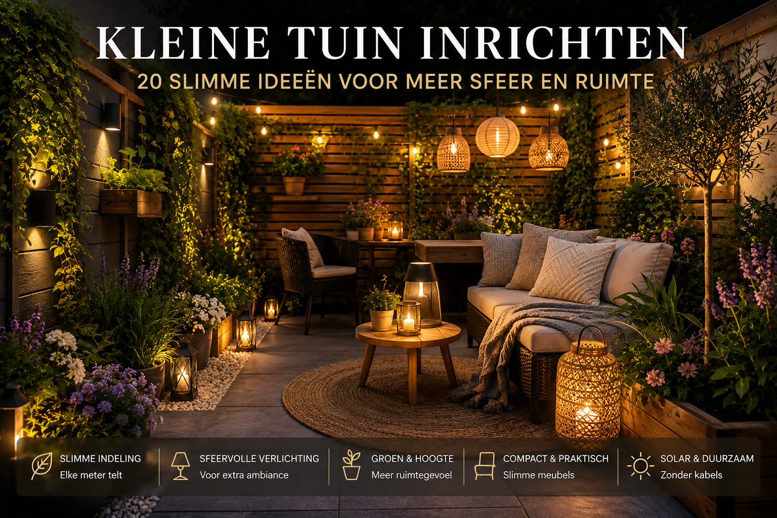 Kleine Tuin Inrichten: 20 Slimme Ideeën Voor Meer Sfeer En Ruimte