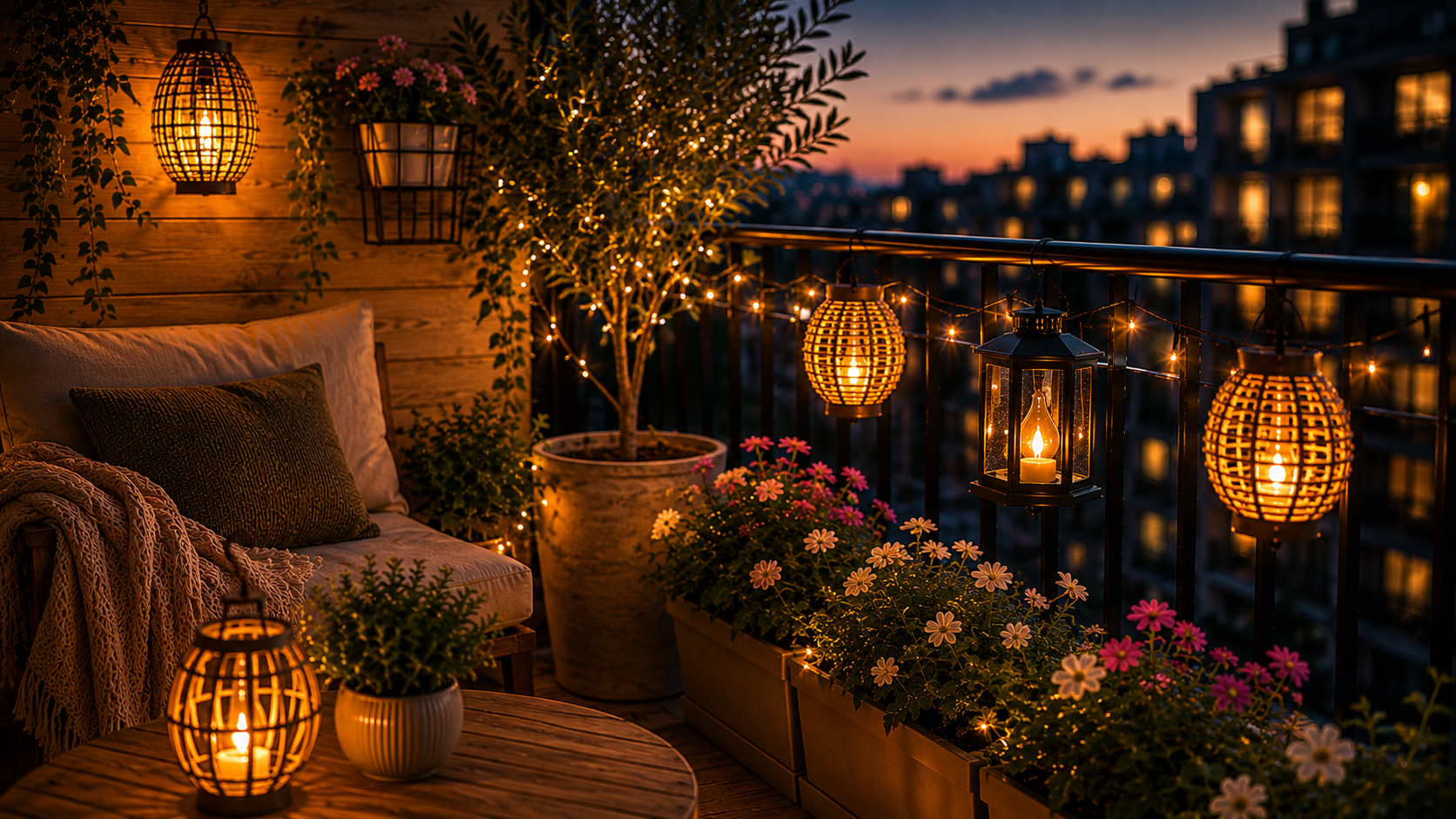 Balkon verlichten