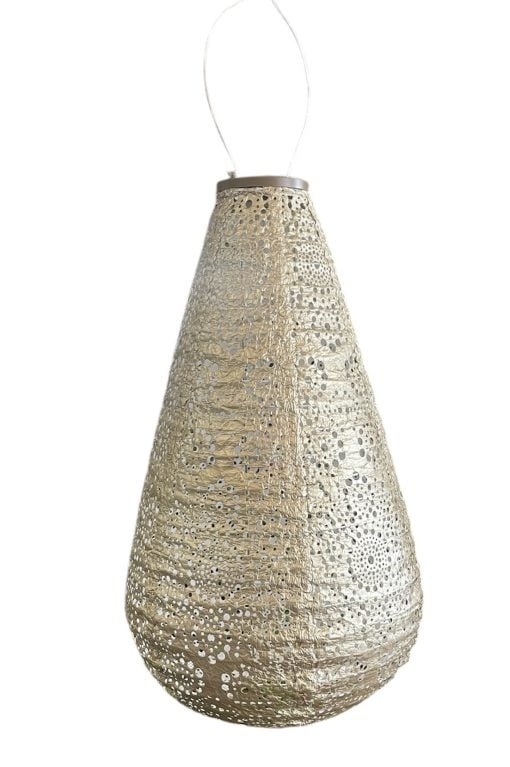 Solar Lampion Drop - Fiore Gold - 28 cm