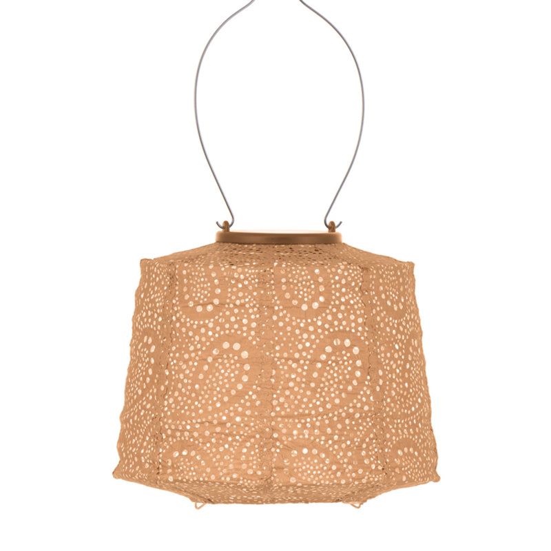 Solar Lampion Lampshade - Paisley Apricot - 20 cm