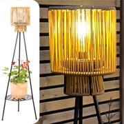 Solar Stehleuchte Dreibein – Braun – 103 cm