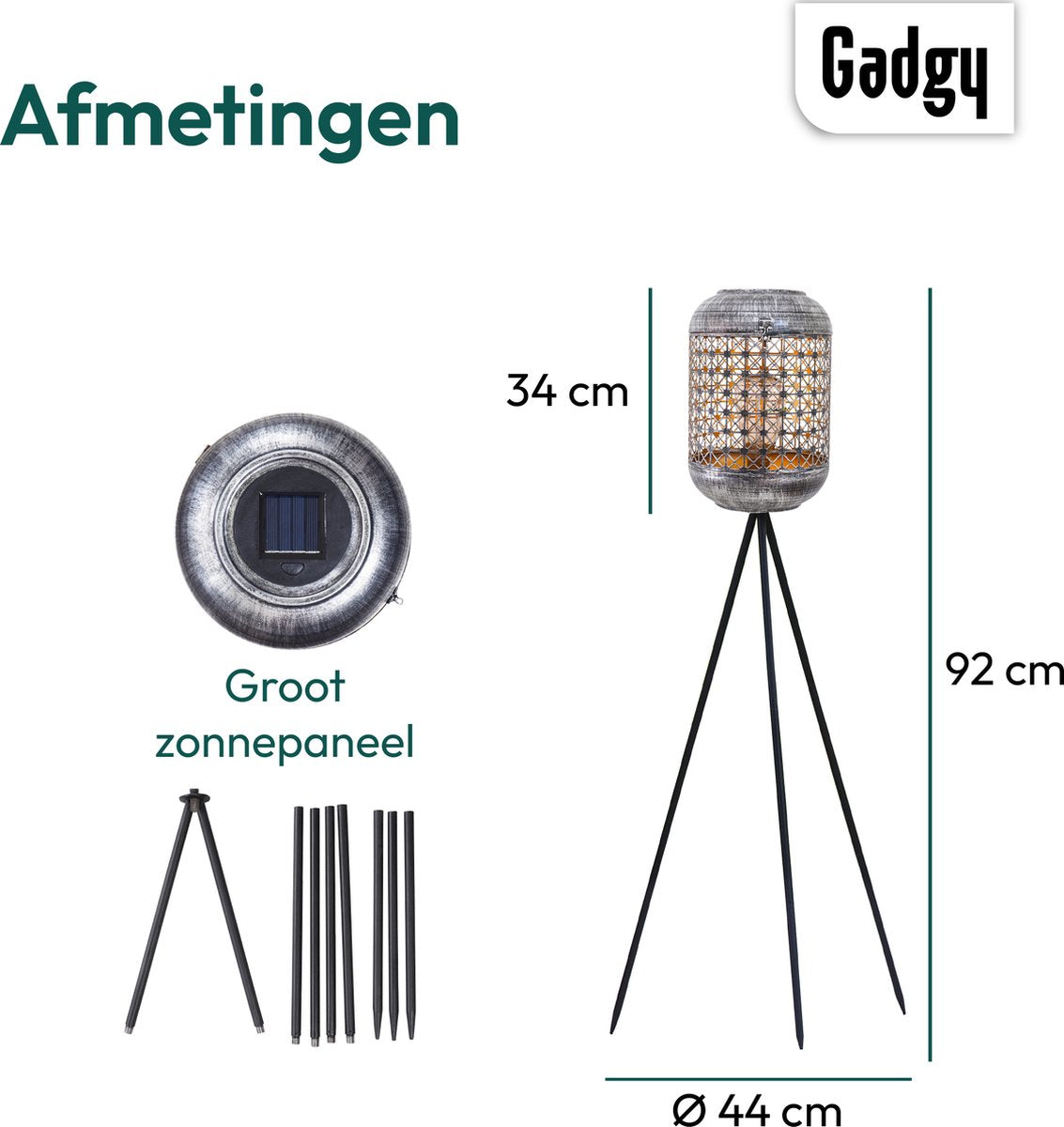 Solar Tripod Metall – 92 cm