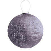 Solar-Laterne Rund - Verso Mauve-Lila - 40 cm