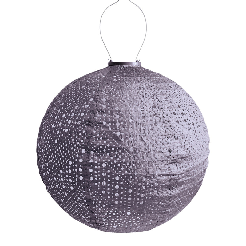 Solar-Laterne Rund - Verso Mauve-Lila - 40 cm