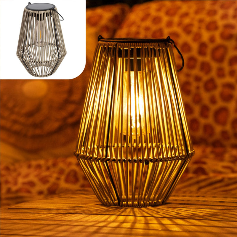 Solar Rotan Tafellamp – 36 cm