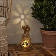 Solar Hund - Rostoptik - 33 cm
