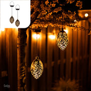 Stimmungsvolle orientalische Solar-Hängelampen (2er-Set)