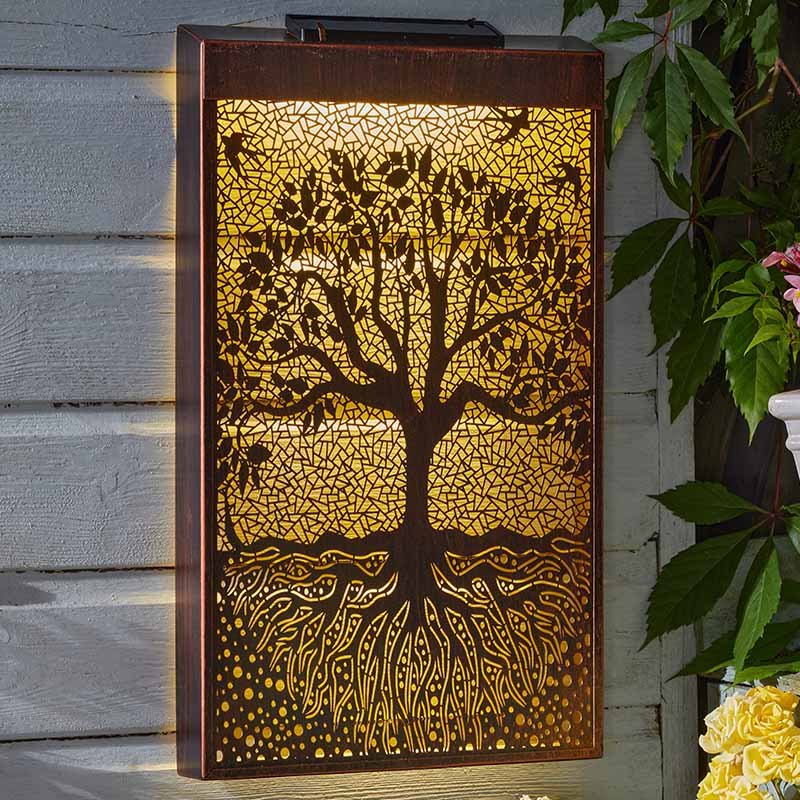 Solar Wanddekoration Baum des Lebens
