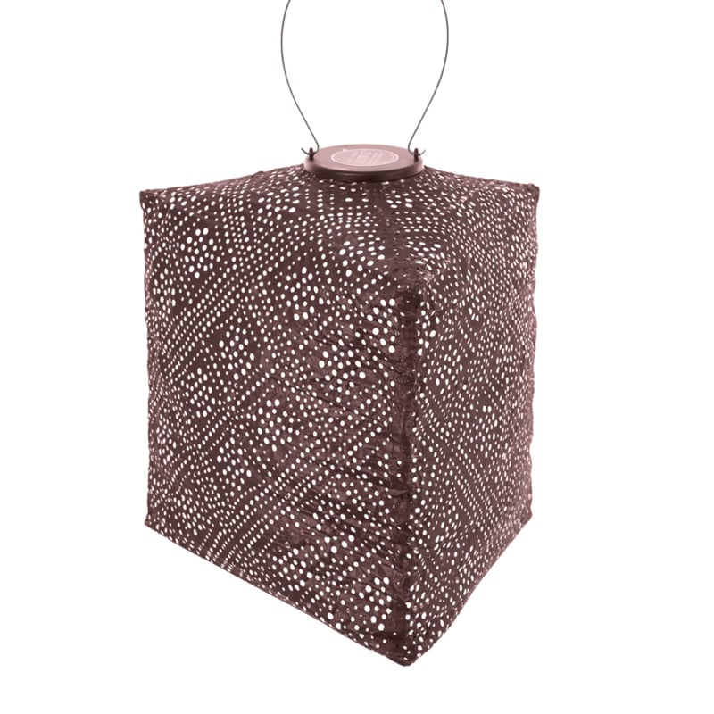 Solar Lampion Triangle - Topaze Plum - 28 cm