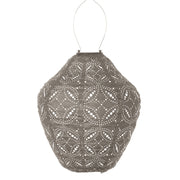 Solar-Lampionglas – Mandela Taupe – 30 cm