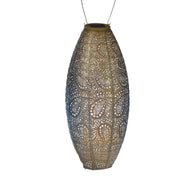 Solar Lampion Oval Lang – Paisley Gold – 20 cm