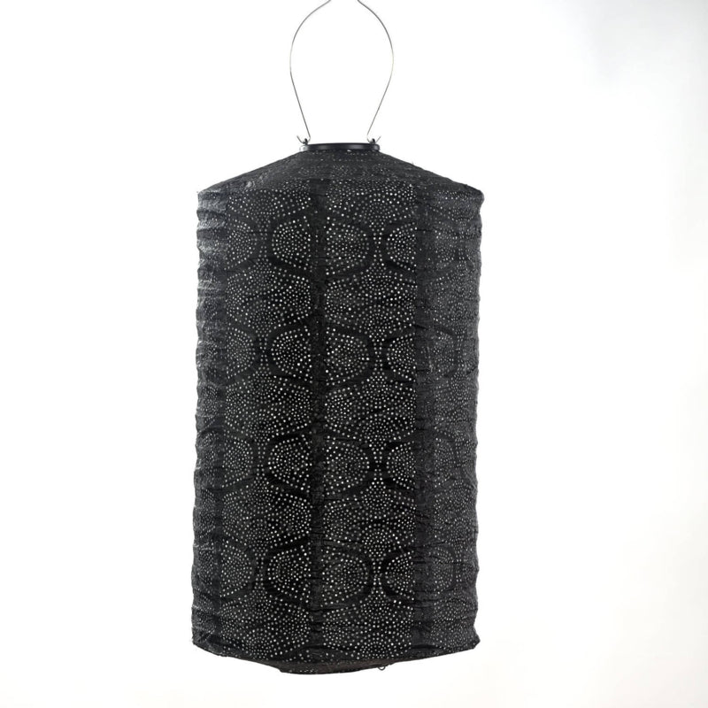Solar Lampion Cylinder - Tigres Black - 28 cm