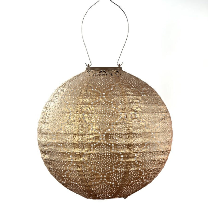 Solar Lampion Round - Bazaar Gold - 30 cm