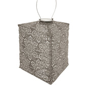 Solar Lampion Triangle – Fiore Taupe – 28 cm
