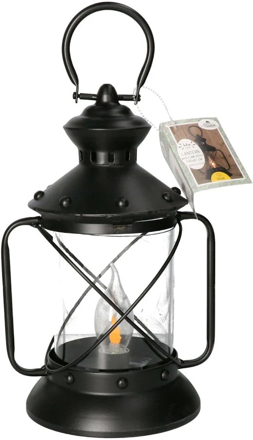 Solar Lantaarn Vintage met Vlamverlichting 31 cm